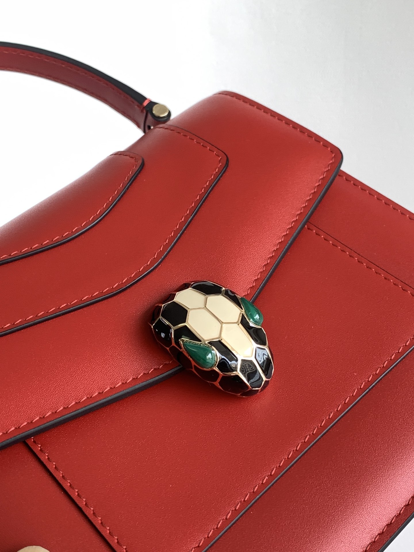 Bvlgari Serpenti Forever Mini Top Handle Red